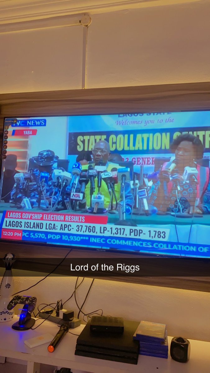 Lagos island, let the rigs begin 
 #INECElectionResult