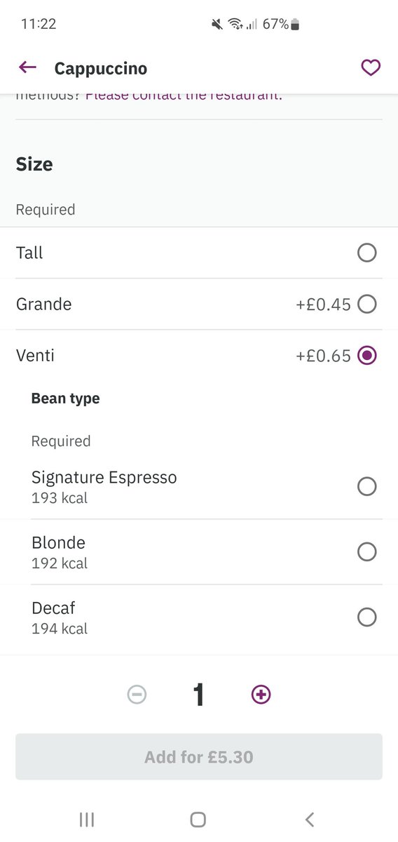 Ceska_Already's tweet photo. Help me out here @StarbucksUK why are there blonde beans available for other drinks but not a macchiato? 😭🙈🤣 (p.s. this is 2 days in a row so am I being dumb or is something up here? 🤣) https://t.co/tvF0o5kasR
