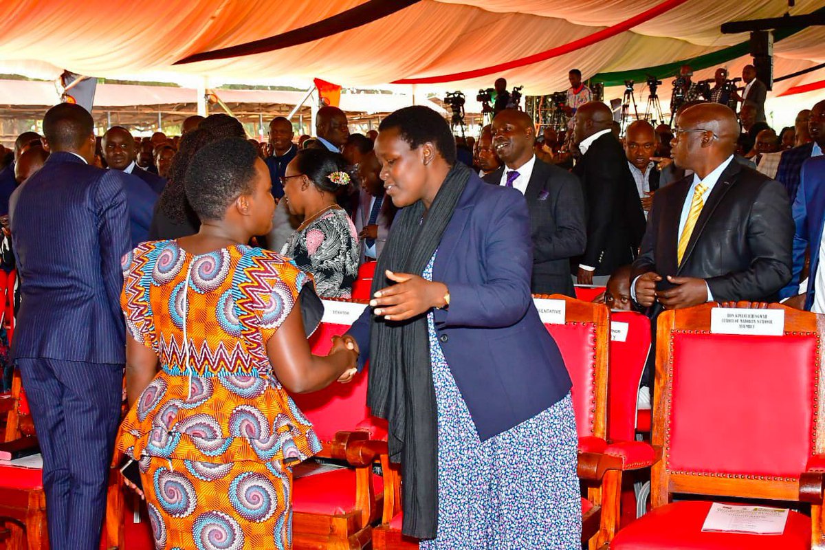 WaiguruMedia's tweet photo. Senator @essyokenyuri Joined the President H.E Dr. @WilliamsRuto, Deputy President H.E @rigathi, Nandi County Leaders and the People of Nandi for Interdenominational Thanksgiving Service at the Kapsabet Showground in Emgwen Constituency, Nandi County. https://t.co/Uws8vVR4fW