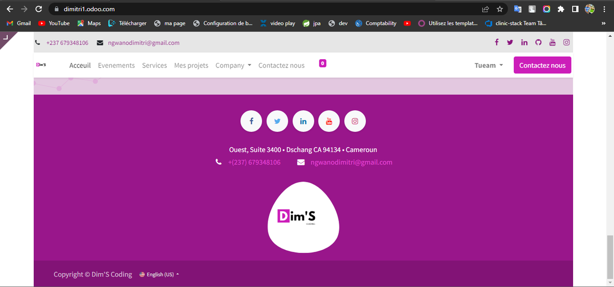 Tueam_Loic's tweet photo. #dimsvoding
site web realise, comment trouvew vous le footer et le logo. Viisiter le via le lien https://t.co/J3tTpQBod5 https://t.co/qskMt9ZsJR