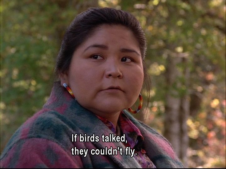 🗣'Words are a heavy thing...
They weight you down.
If birds talked, they couldn't fly' 🖤
#NorthernExposure 
#DoctorEnAlaska
