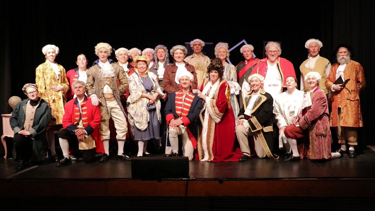 DramaEly's tweet photo. A HUGE thank you to everyone that came and supported The Madness of George III. 
Thank you to everyone involved in bringing this production to The Maltings - especially the superb cast! A very special start to our 135th year, we will be donating £300 to a mental health charity. https://t.co/18yzSdlSgC