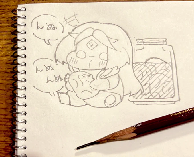 @SamDare_tr リクエストありがとうございます!一口が小さいけれど頑張って頬張ってるあかいちゃ描かせて頂きました✨ 