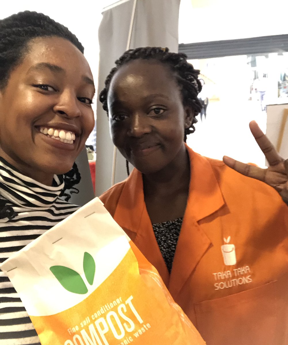 Passed by the @TakaTakaSol station at @YayacentreKE and had a great chat with Eva. Got a bag of compost on the house too! Still celebrating #GlobalRecyclingDay Reach out to them for your waste management!