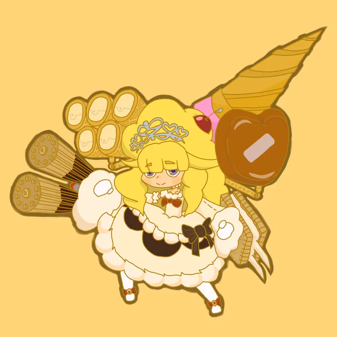 妹様はブルボンのルマンド 一本勝負ちなみに過去絵のプディンセスはグリコティアラミスは明治のお菓子でまとめております 