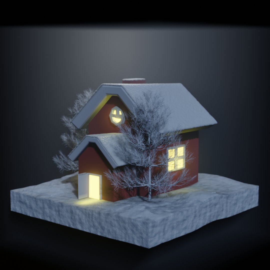 ahsirehc's tweet photo. Snow house ❄️ #Blender3d #blender #3Danimation #3dart #3DModel #art #animation @Blender @3dgreenhorn https://t.co/U8QgzNrVMW