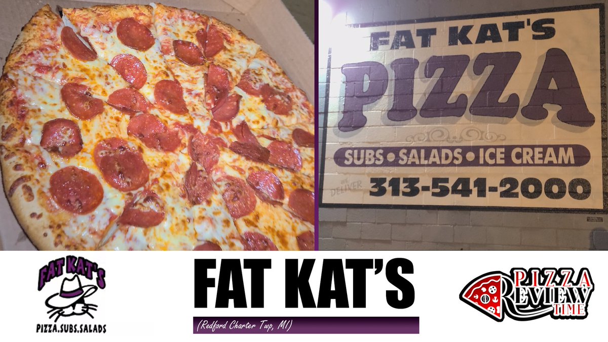 #PizzaReviewTime - Fat Kat's Pizza (Redford, MI)
▶️ youtu.be/fROM1P1XtJM

We are checking #Redford, MI to see what this neighborhood spot is all about. 

#Pizza #FatKats #RedfordMichigan #Michigan #Hungry #Lunch #Yum #MarchMadness #Wrestlemania #PizzaReview #Food #AllThePizza