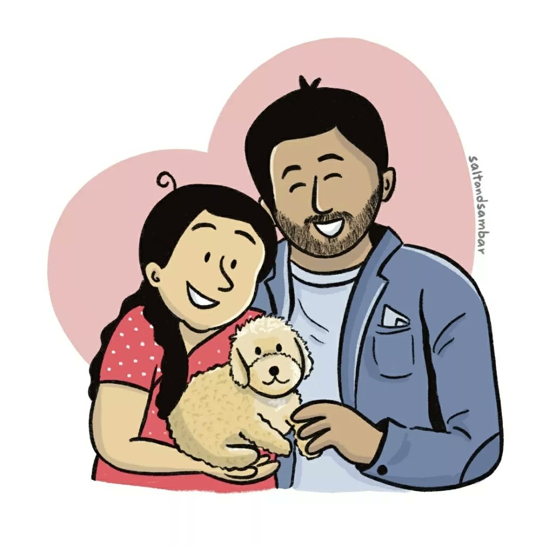 saltandsambar's tweet photo. Re-opened my custom family portrait commissions after more than a year. You can enjoy a 10% off if you order on or before 22nd March from my website, using the code UGADI :) https://t.co/2LXtlWKMXu