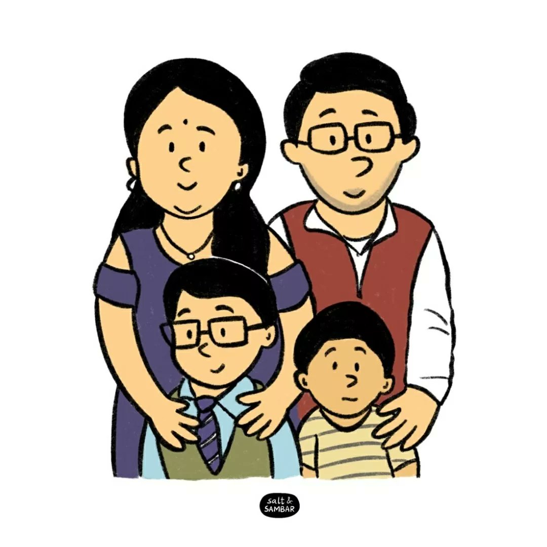 saltandsambar's tweet photo. Re-opened my custom family portrait commissions after more than a year. You can enjoy a 10% off if you order on or before 22nd March from my website, using the code UGADI :) https://t.co/2LXtlWKMXu