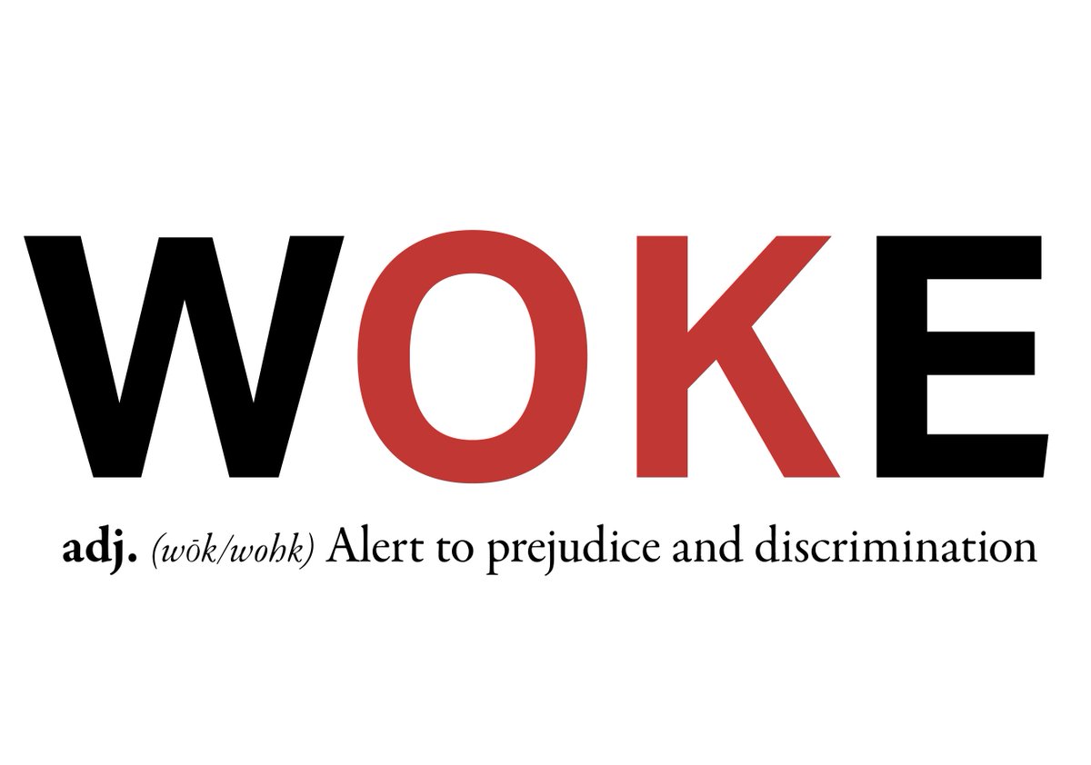 christhebarker's tweet photo. #woke is not a bad word https://t.co/ksGJU8D5bT