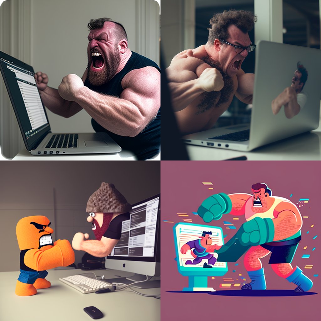 "software developer fighting with YAML" #midjourney