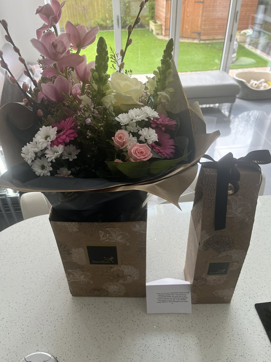 Well an emotional weekend, topped off with not only a postcard from Thailand but this amazing gift from a truly amazing and supportive team ❤️ thank you to all my team you are fabulous 😊