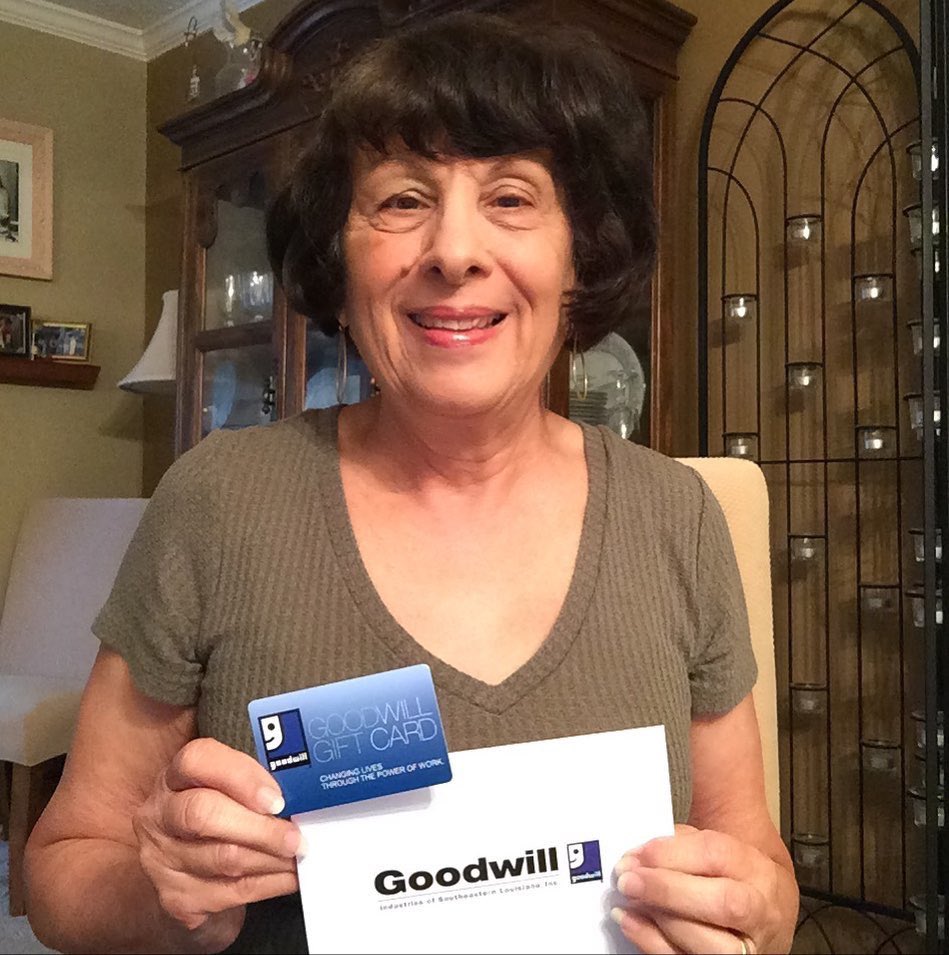 GoodwillSELA's tweet photo. Hey Everyone! Say congrats to our February gift card winner @madelinedandry 💙

Thank you for following us and shopping at our stores. Your support is making a big difference in Southeastern Louisiana!  Happy Thrifting! 

#donatestuffcreatejobs #thriftdat #goodwillsela #thrift https://t.co/Rwv3G6U48q