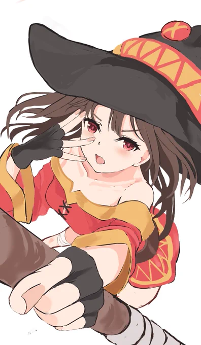 めぐみんラフ!どうにかかっこよくしたい! 