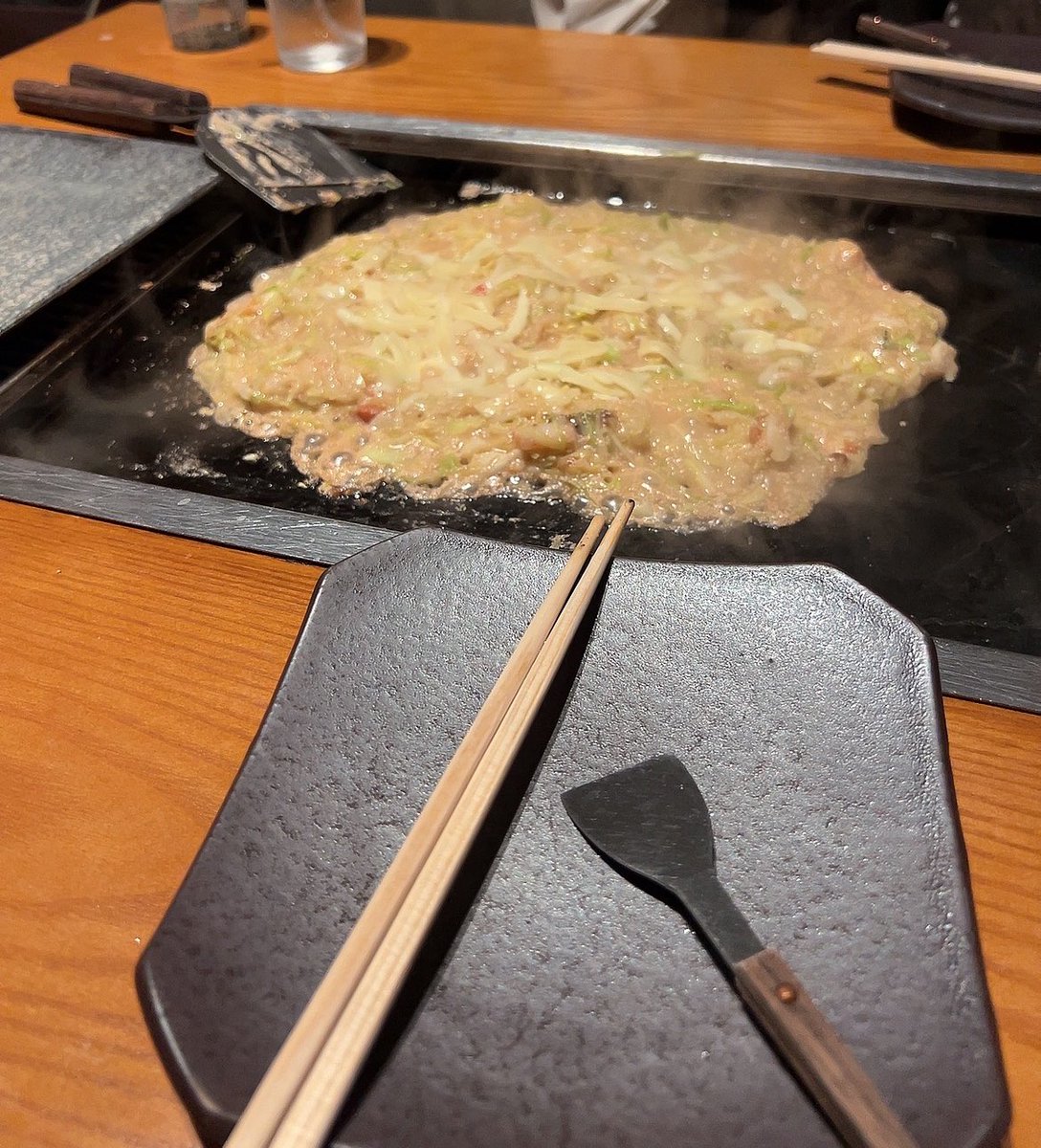 Gaju_FPS's tweet photo. 月島モンジャ食べたけど美味しかったぁ☺️ https://t.co/FuzeaGtzsK
