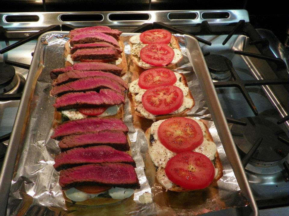 @KathyStamatson One of my early creations: Tenderloin Basil Ciabatta Sandwich. These are amazing...