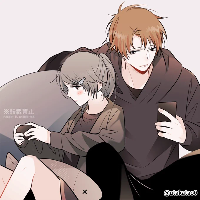 創作男女です。 