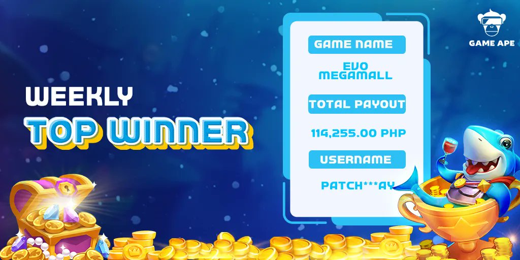 GameApePH's tweet photo. Happy Weekend mga ka GameApe! 🙏🏻 Gusto ko lang ianunsyo sainyo kung sino ang nanalo ngayong linggo sa Weekly Top Winner natin! 🤩 Congratulations!!!🥳 Napakalaki ng panalo niyo! Gusto niyo din ba manalo ng ganito kalaki?? 🙊 Mag register na kayo! 🤩
 #GameApePH #WeeklyTopWinner https://t.co/yWH6oWF7FP