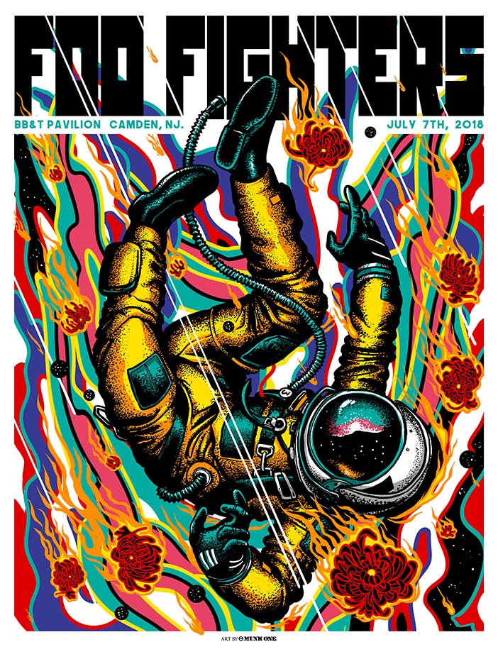RockArtDaily's tweet photo. Foo Fighters @foofighters 07-07-2018 Camden NJ Art by Munk One @Munk_One #MunkOne #FooFighters
Buy on eBay https://t.co/02oSzuPHIl https://t.co/UmVnUkDrFG