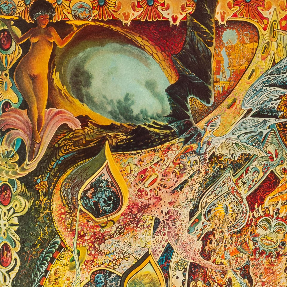high_meadows's tweet photo. 'Urp' by Nick Hyde, 1972.

This stunning poster from visionary artist Nick Hyde is another big one!  The artwork is packed with so much detail and imagination it blows the mind.  Scroll through for some select details.

#NickHyde #Visionary #Urp https://t.co/f0Ucsyzlcw