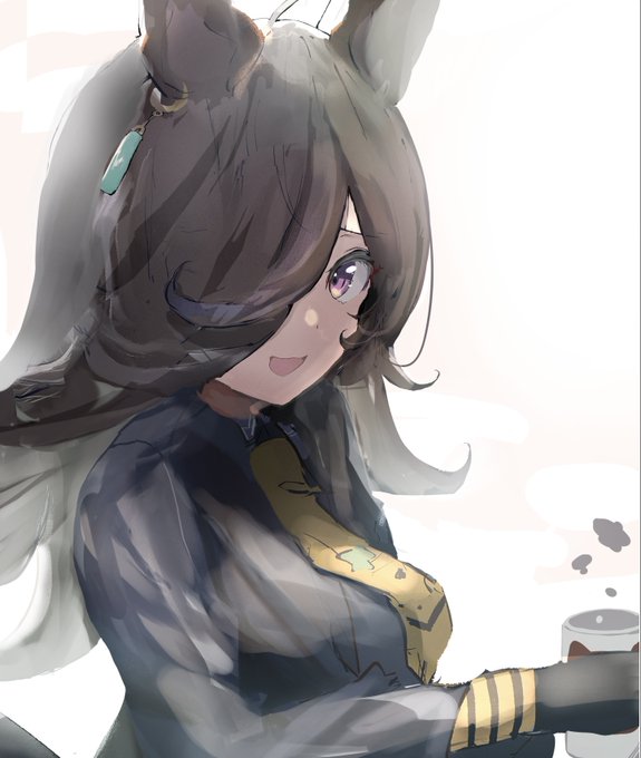 55日目 カフェ衣装のライス#100日お米ちゃん 