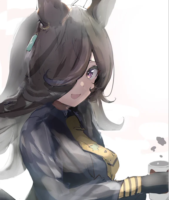 55日目 カフェ衣装のライス#100日お米ちゃん 