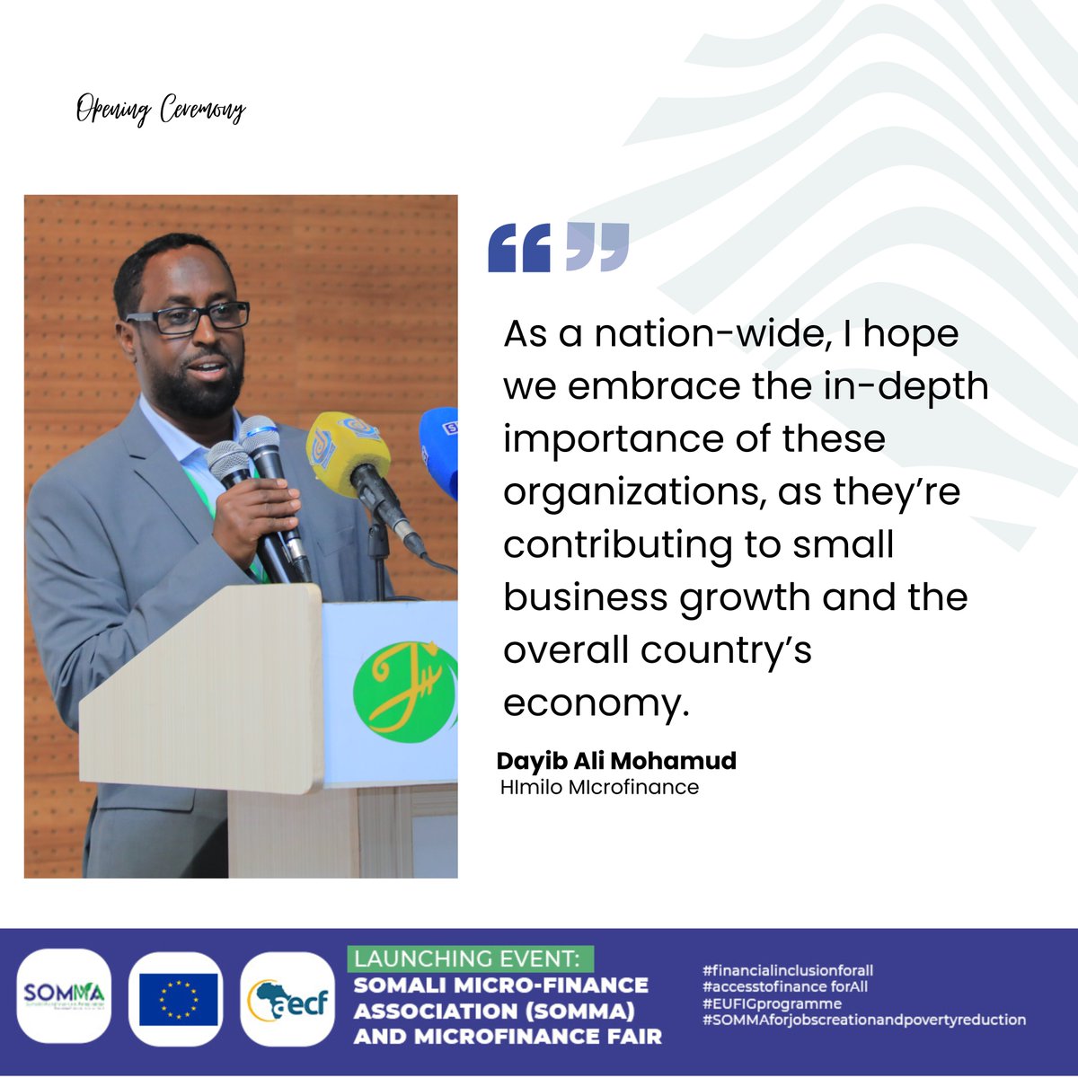 SomaliMFiAssoc's tweet photo. #Financialinclusionforall
#AccesstofinanceforAll
#SOMMAforjobscreationandpovertyreduction
#EUFIGprogramme https://t.co/jmiqOM6iRz