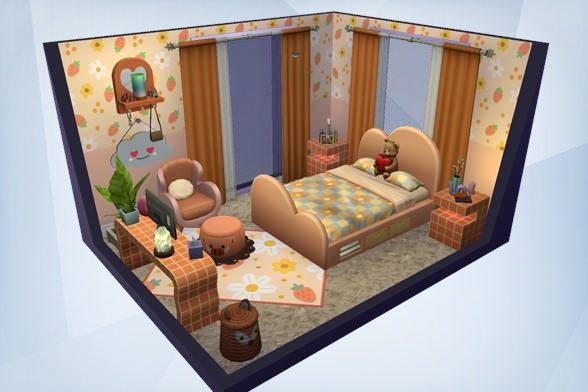 FanaticForSims's tweet photo. ID-ThatGirlAyeJay- I shared- Orange you Glad Its Cute- Room on #TheSims4 Gallery! #showusyourcreations #ts4builds #ts4lots #showusyourbuilds https://t.co/9gobM0UUvA