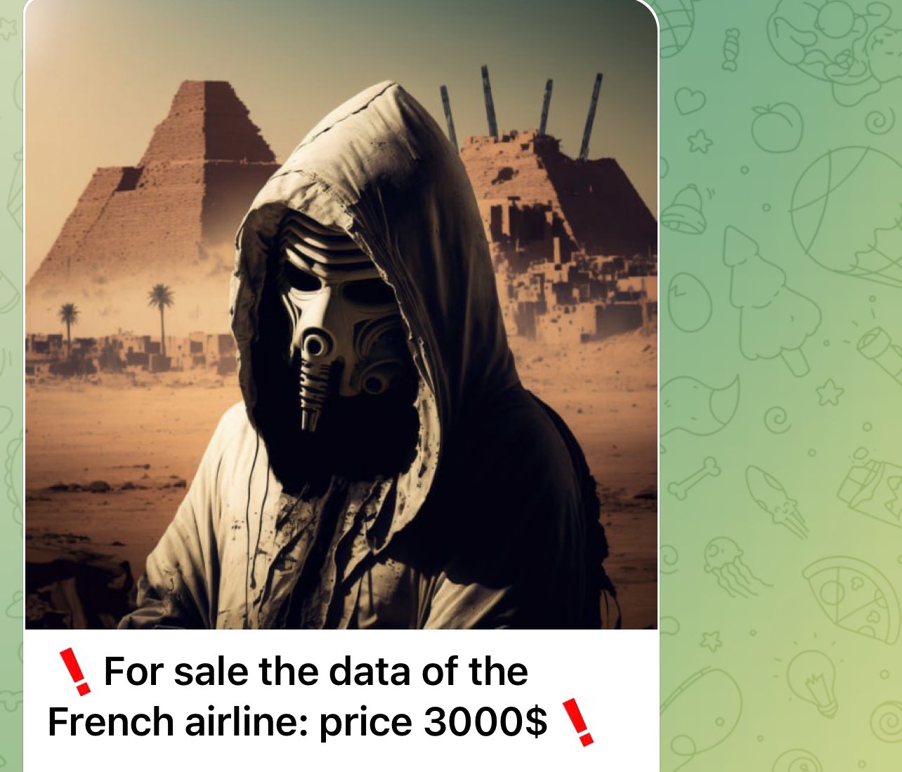 İsimsiz Sudan, Air France Siber Saldırısından Çalınan Verileri 3.000 Dolara Satacağını İddia Ediyor