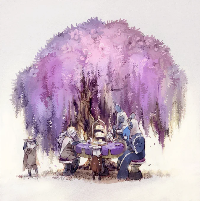明日の花笑む日々に向けてお花感あるsky絵の再掲 