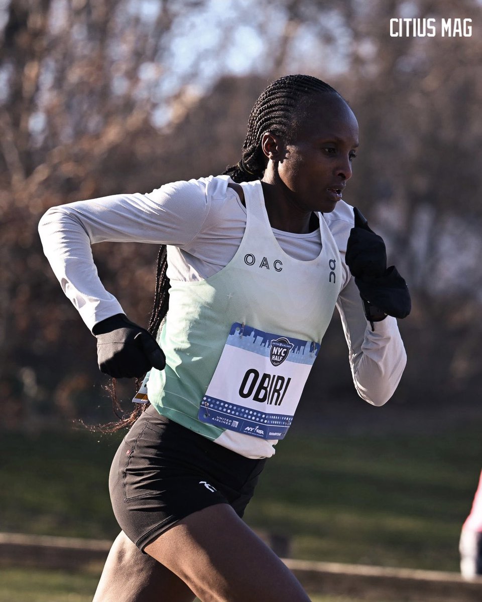 On a cold, blustery morning in New York, Hellen Obiri of @on_running is your #UnitedNYCHalf champ in 67:21. Obiri led the race from tape to tape, fending off a strong challenge from Senbere Teferi to ultimately take the title by 34 seconds.