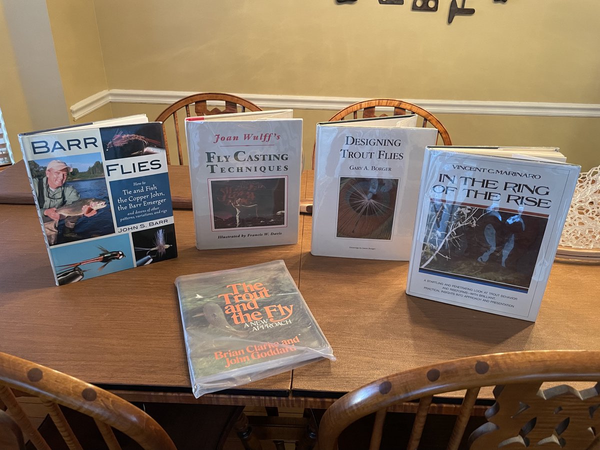 DennisTWatson's tweet photo. I could not, again, resist purchasing some classic fly fishing and fly tying classic books and a top quality drift boat landing net yesterday at the renowned 2023 Maryland Fly Fishing Show.

https://t.co/1qU5fhp0D9

https://t.co/HEsIZFKhwg

https://t.co/w9dWpcphC5 https://t.co/4OR9TLpxA5