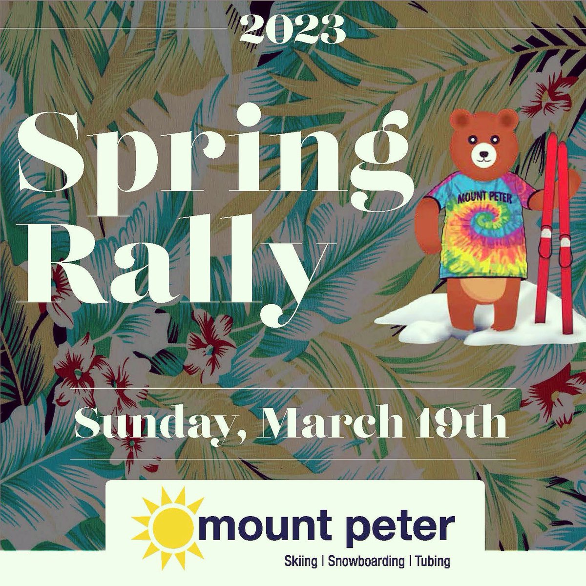 mountpeter's tweet image. Today is the day! $10 off ALL lift tickets. Mid-week pass holders welcome! DJ and festivities @ noon. Bounce House for kids. Obstacle course for kids age 11 &amp;amp; under at 2:00. Wacky Waterski for 18 and over @ 3:00. Cardboard race for everyone @ 5:00 #mountpeter #springrally #iskiny