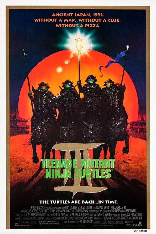 evaction's tweet photo. The #NinjaTurtles went back in time 30 years ago today when #TeenageMutantNinjaTurtlesIII opened on March 19th, 1993 #TMNT #PaigeTurco #EliasKoteas #StuartWilson #CoreyFeldman #BrianTochi #TimeKelleher #RobbieRist #JamesMurray #StuartGillard #90sMovies #TurtlesinTime #FeudalJapan https://t.co/BpvHsAOcQ6