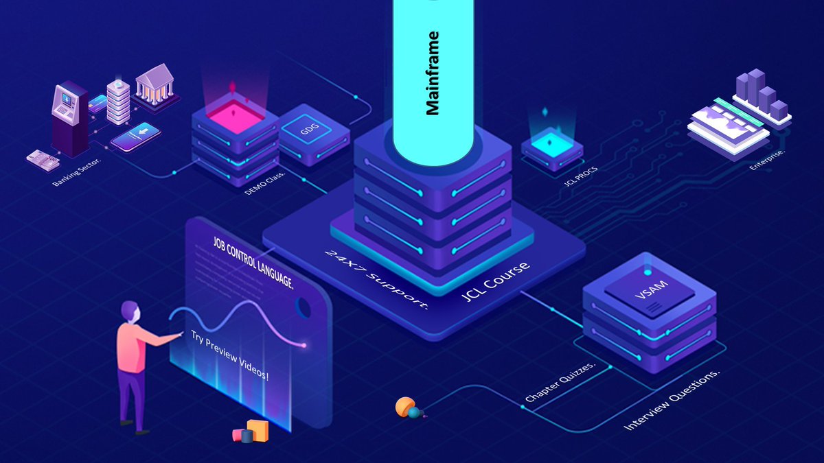 topictrick's tweet photo. Are you looking to enhance your JCL skills and gain a comprehensive understanding of Job Control Language? Look no further than the JCL Complete Reference course!
Skillshare Link: https://t.co/vFDTSDhiRH 

#JCL #JobControlLanguage #Mainframe #MainframeDevelopment https://t.co/I8ERlh5PQe