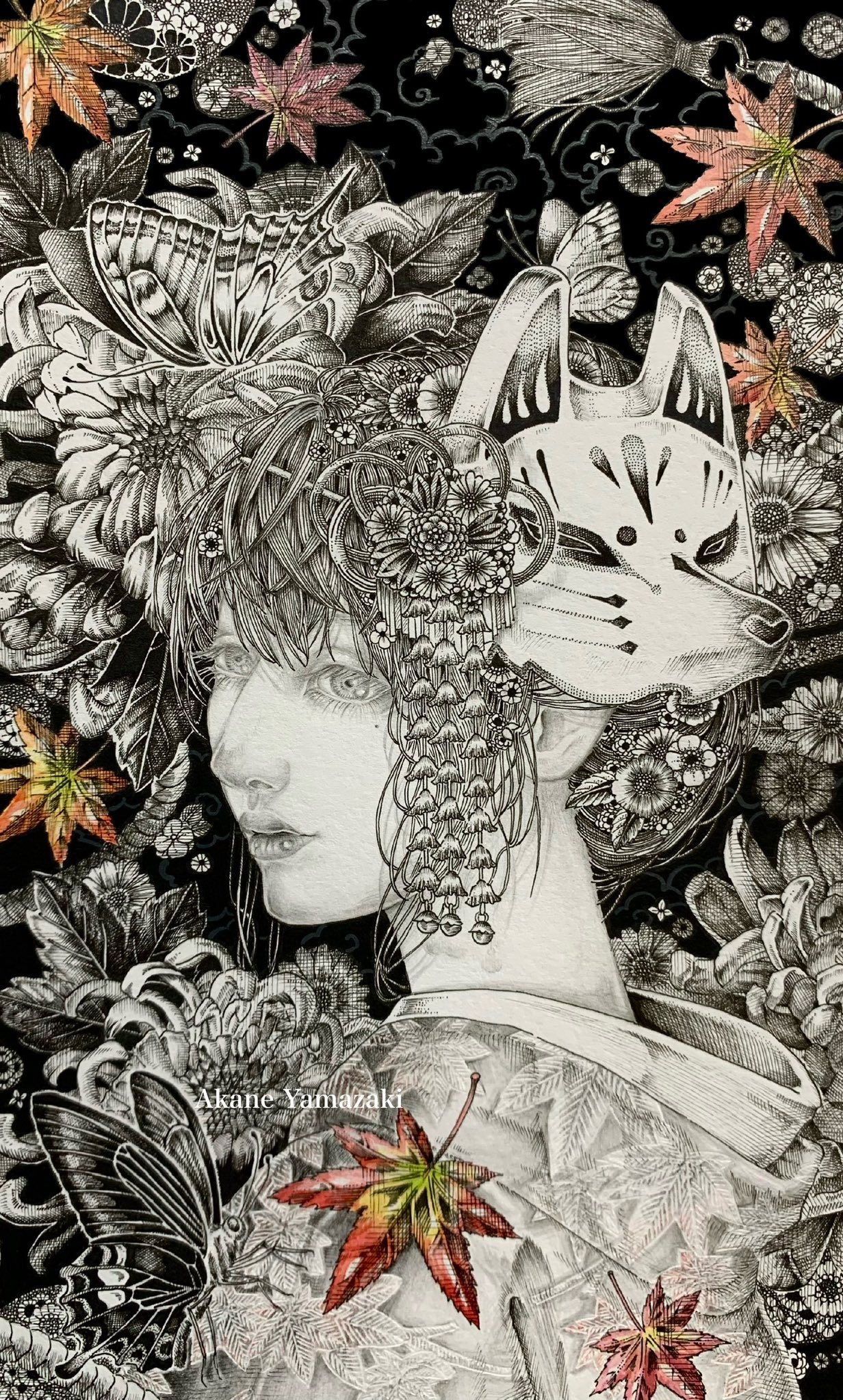 作者不詳　ペン画 Akane on X: 