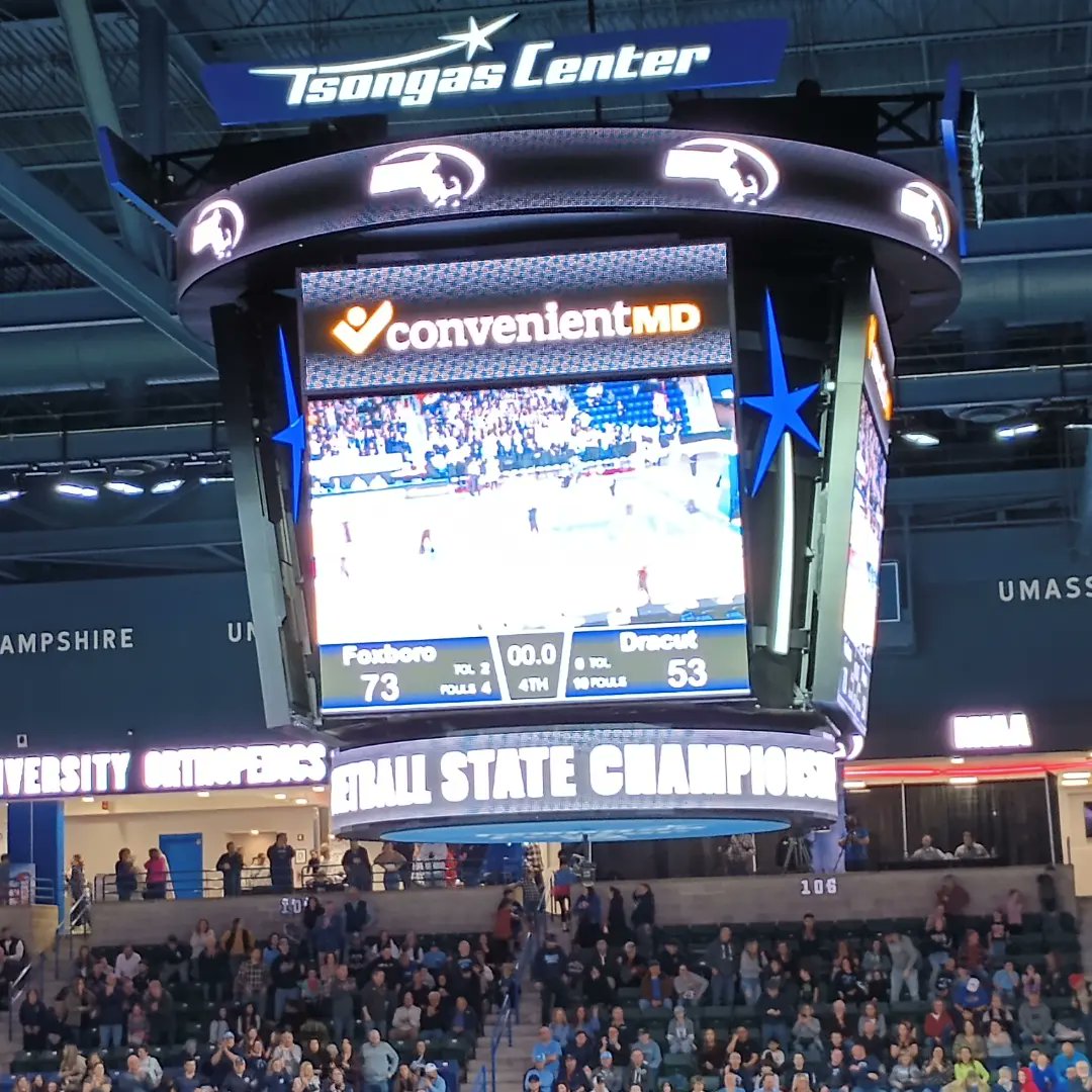 Congratulations to Foxborough High School Girls Basketball Team for their 73-53 State Championship win over Dracut and third championship since 2018.