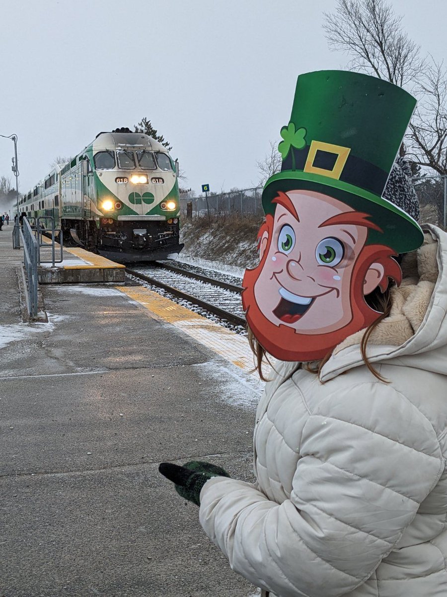 Kmtilley1's tweet image. Rosemary knows that @GOtransit is the best way to get to the St. Patrick's Day parade in Toronto today. @StPatricksTo