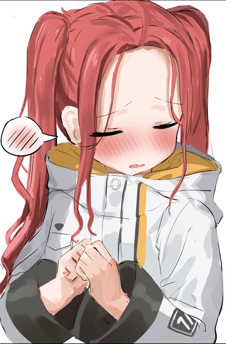 ユズにツインテにしてもらった(再掲)#ブルアカ 