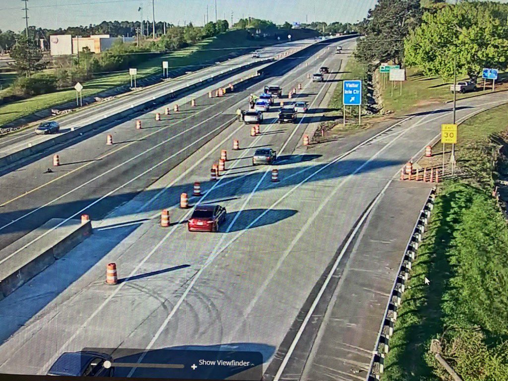 I-20 WB shift <a href="/SCDOTPress/">SCDOT</a> into <a href="/CityofAugusta/">Augusta, Georgia Government</a> ahead of 🗓️ today. 

Crews now pacing traffic in single lane. Two lanes will be moving by mid-morning to complete this major project milestone!