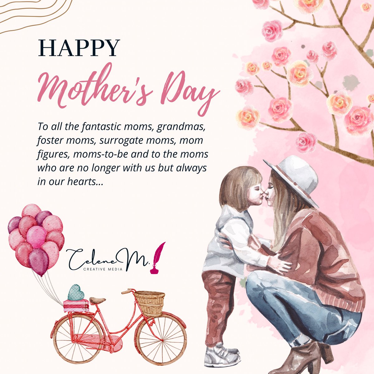 CeleneMCreative's tweet photo. Happy Mother’s Day to all 💕 https://t.co/rLit2DJBk8
