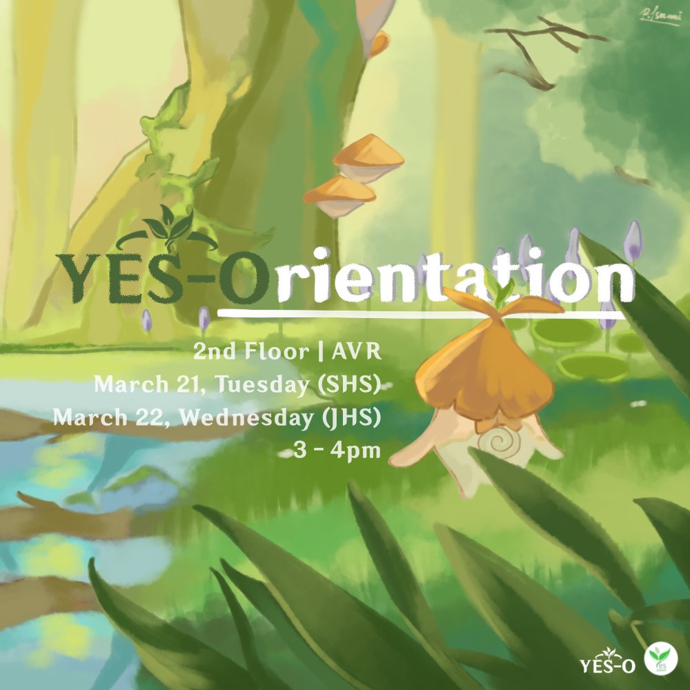 YesO_MSHS's tweet photo. Hi MakSci ! We are inviting you to join Yes-O's club orientation 💚 Learn more about what our club stands for and our planned events ✨ Are you ready to save the earth one step at a time? 🤔 (1/2) https://t.co/oEcxqSRBSh
