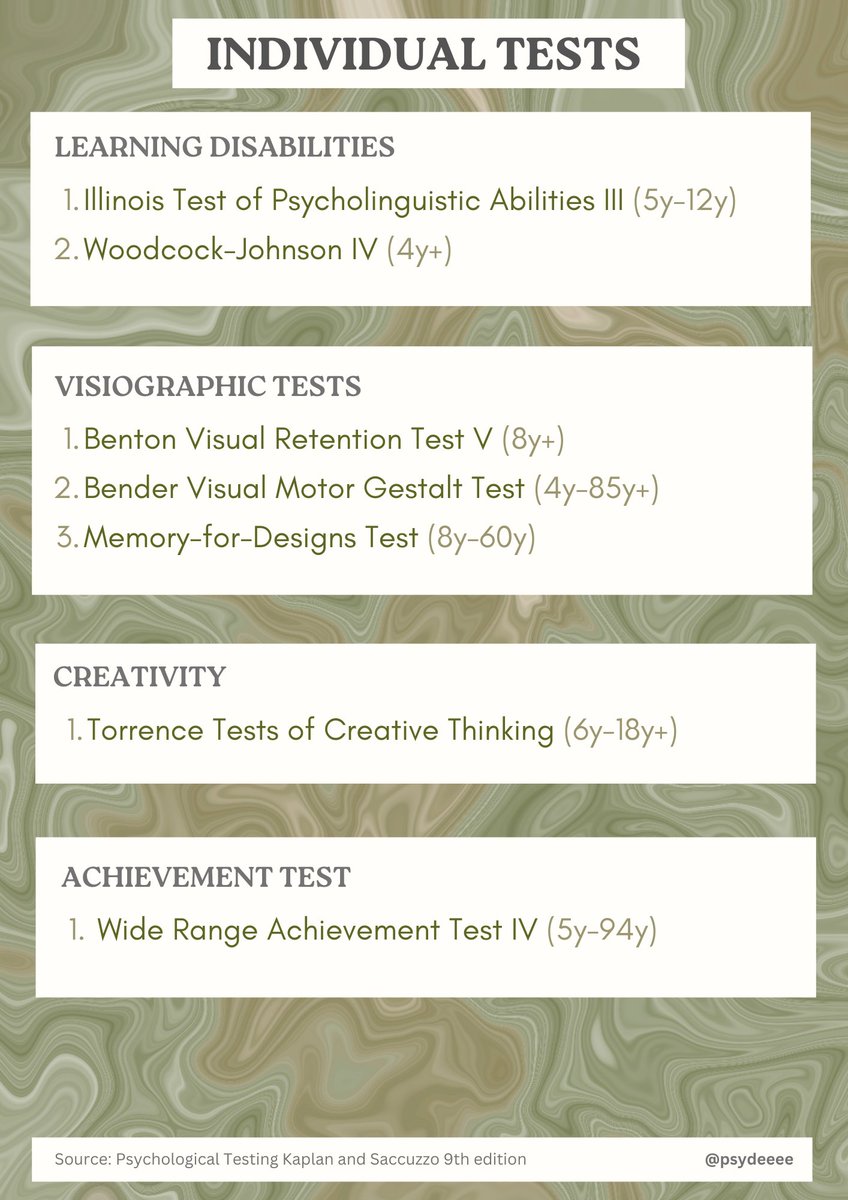 ✿ individual tests ✿