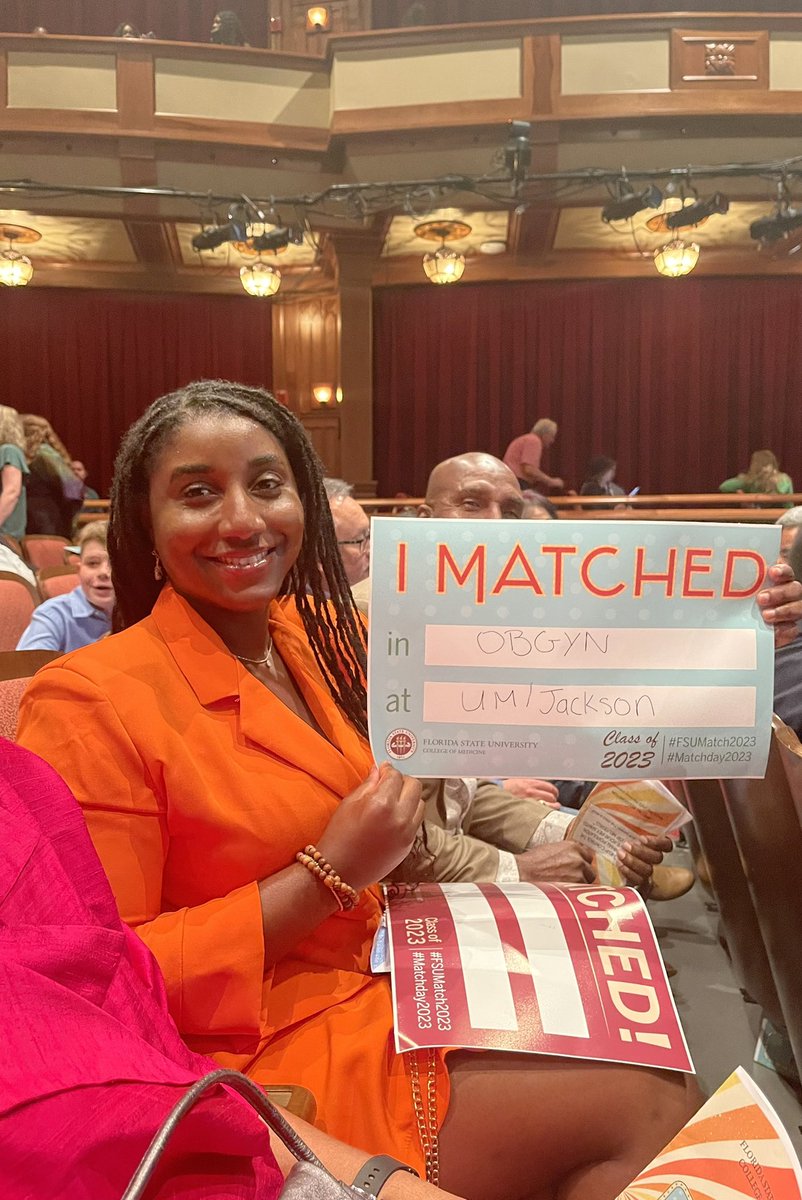 BarrieBedasee's tweet photo. Miami, here I come! So happy to be going back home to train as an OBGYN at UM/Jackson 🙌🏾🧡💚 I couldn’t have done this without the support of my husband, family, &amp; friends. So excited to catch babies and reduce disparities. #Match2023 #MedTwitter #obgyntwitter #MGWL23 https://t.co/F3O37uWm1n