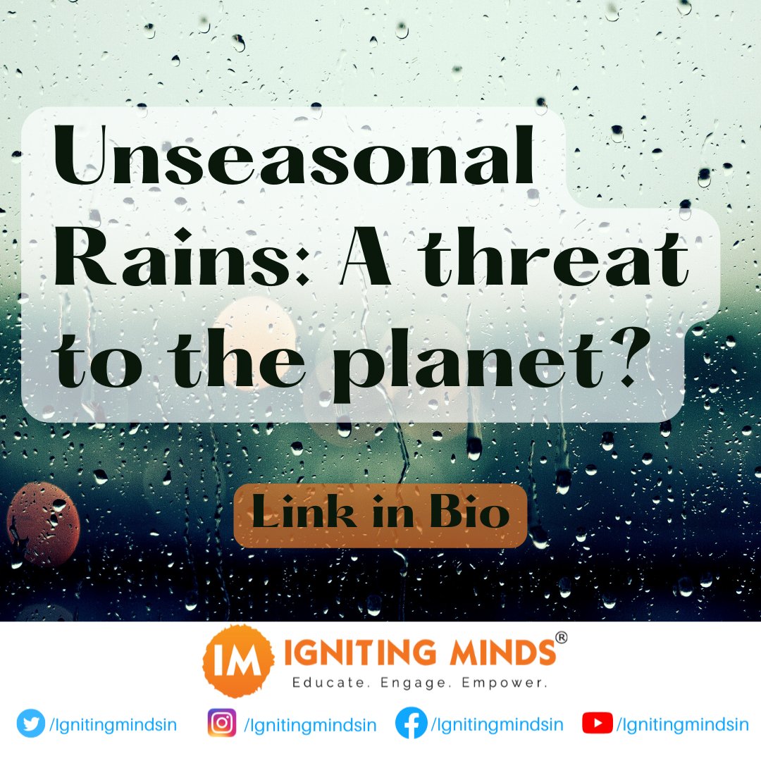 Hyderabad has been witnessing rainfall for a couple of days now & the question is, why has it started raining despite the summer? Check out the blog to understand its consequences & whether is it a threat to the planet. Link in bio

#HyderabadRains #UnseasonalRains #ClimateChange