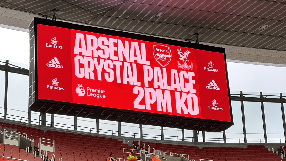 Arsenal's tweet photo. All prepped for Palace 👊 https://t.co/t8rgZV2pew