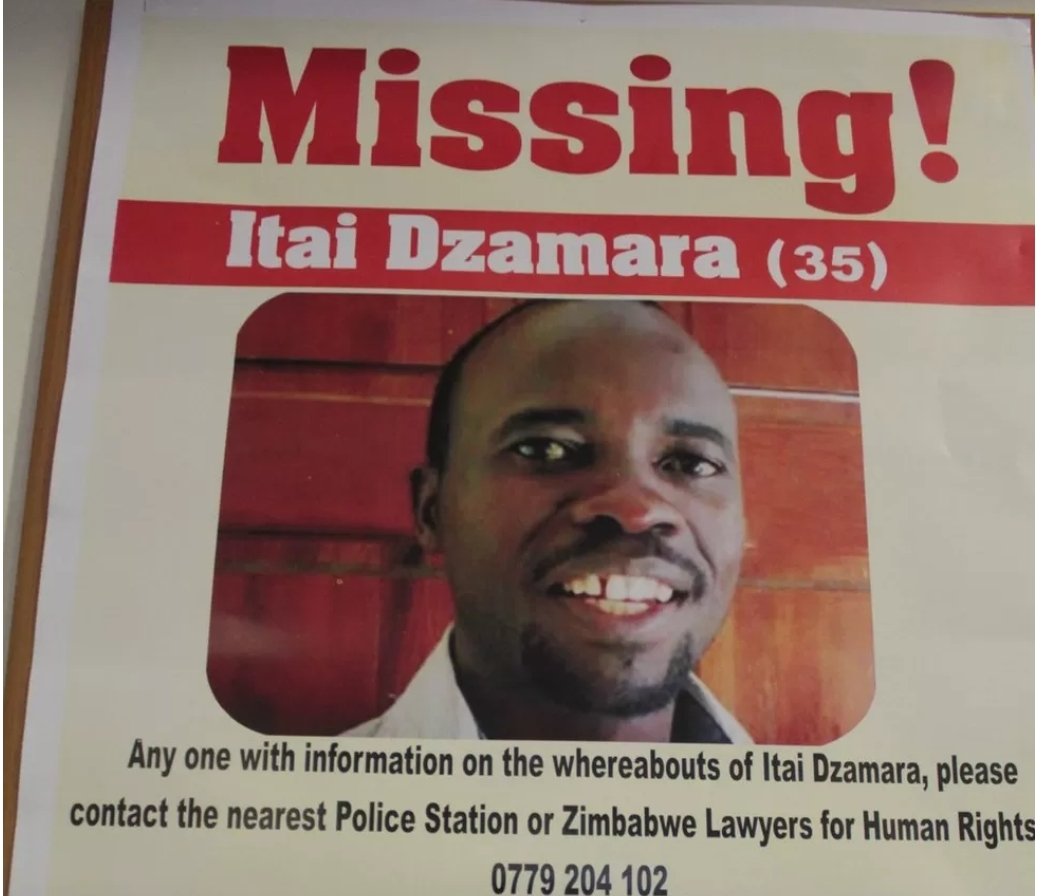 molokele's tweet photo. Prayers for Dzamara Family ...
My prayerful thoughts remain with the Dzamara family
This month marks 8 years since he was abducted and forced to disappear up to this day
He is now presumed to me dead
#justicefordzamara
#solidarity
#Zimbabwe
#abduction
#forceddisapperance https://t.co/MPVxfHQj3q