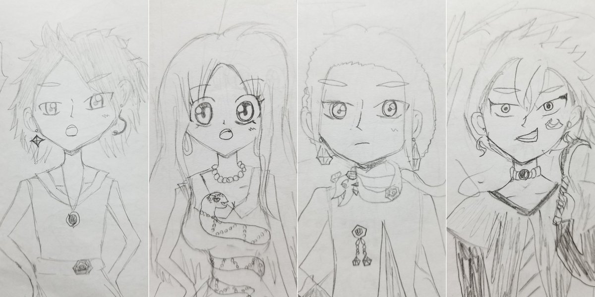 過去の絵を探ってたら小学3年生の頃に描いた漫画(笑)が出てきました 今も未熟だけど描き続けることで成長が目に見えると嬉しいね…!(というかキャラのかき分け出来てる小さい私を誉めたい!)