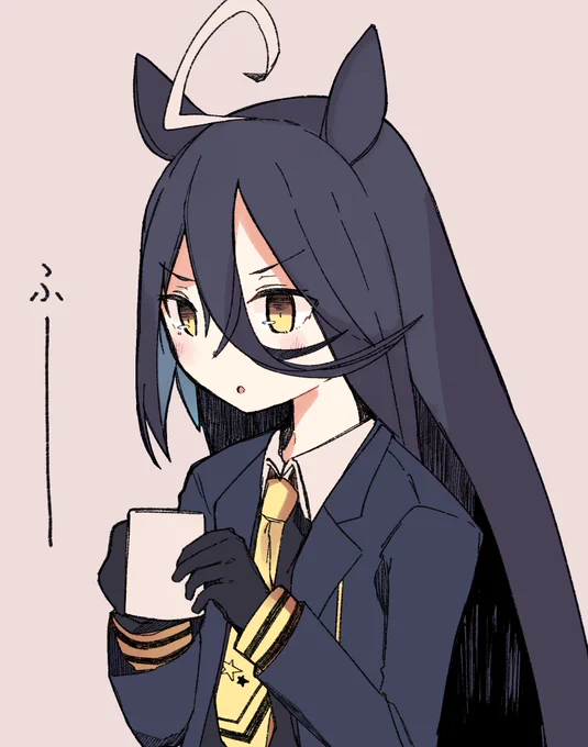 コーヒーを冷ますカフェ#ウマ娘 