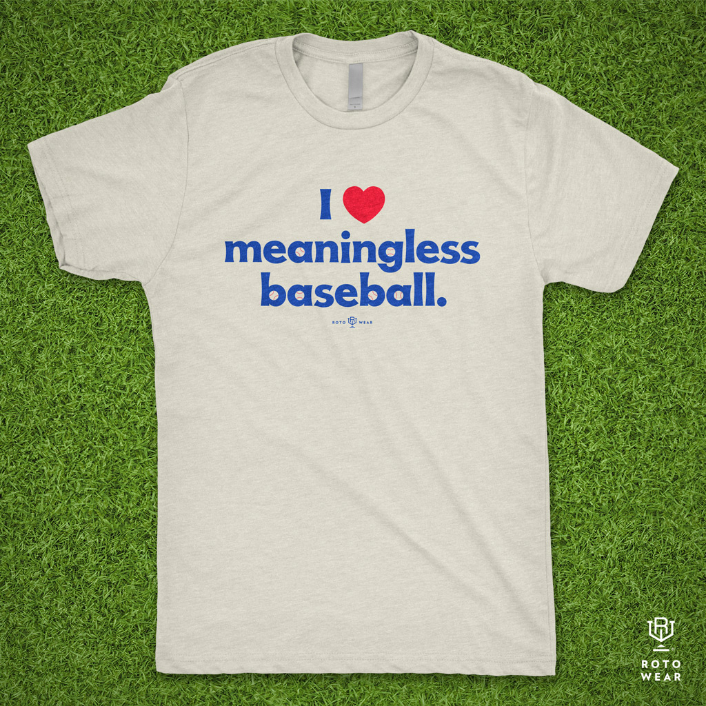 RotoWear's tweet image. I Love Meaningless Baseball

🔥👕 available only at:
rotowear.com/products/i-lov…